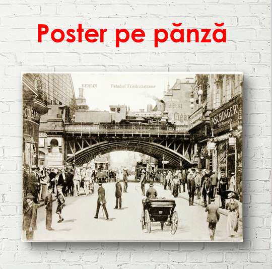 Poster - Photo of the Old Town, 90 x 60 см, Framed poster