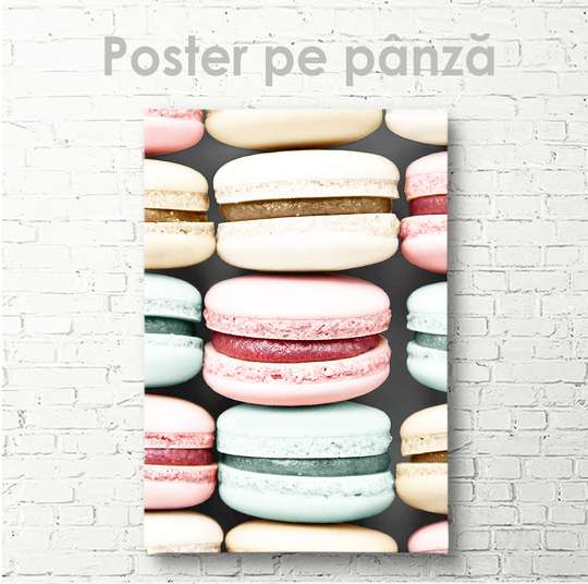 Poster, Macarons, 30 x 45 см, Panza pe cadru