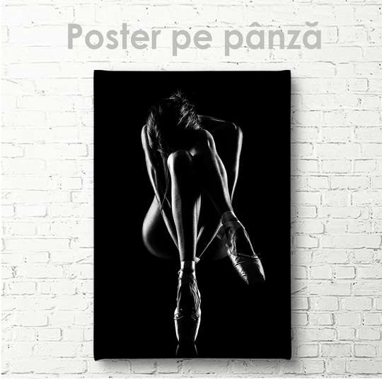 Постер - Женская фигура 1, 30 x 45 см, Холст на подрамнике, Ню