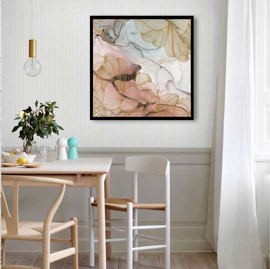 Framed Painting - Delicate colors, 60 x 60 см