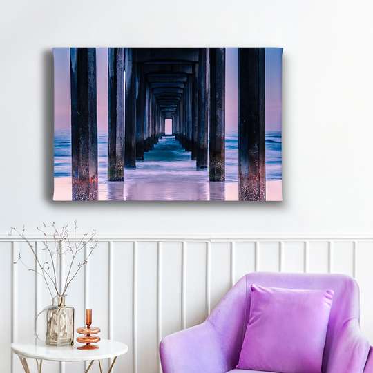 Poster - Path to the sea, 45 x 30 см, Canvas on frame, Marine Theme