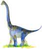 Poster - Dinosaur in watercolor 1, 60 x 90 см, Framed poster on glass, For Kids