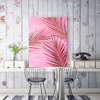 Poster - Tropical palm leaves on a bright background, 30 x 45 см, Canvas on frame, Botanical