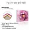 Poster - Purple magic, 100 x 100 см, Framed poster on glass, Flowers
