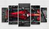 Tablou Pe Panza Multicanvas, Formula 1 roșie, 206 x 115