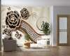 Wall mural - Brooch flowers with butterflies