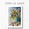Poster - Buchet de flori de primavara, 30 x 45 см, Panza pe cadru