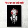 Poster - Abstract portrait of Newton, 60 x 90 см, Framed poster