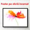 Poster - Bright abstract flower, 90 x 60 см, Framed poster, Minimalism