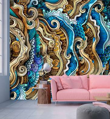 Wall Mural - Abstract waves
