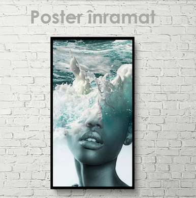 Poster - Elementul apei, 30 x 60 см, Panza pe cadru
