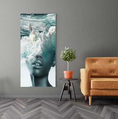Poster - Elementul apei, 30 x 60 см, Panza pe cadru