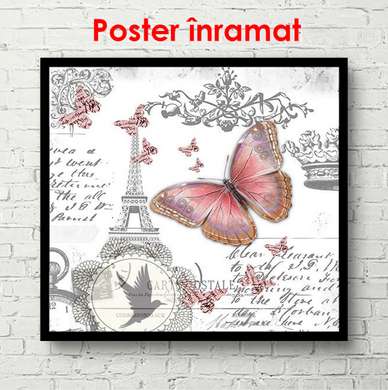 Постер - Французский прованс, 100 x 100 см, Постер в раме, Прованс