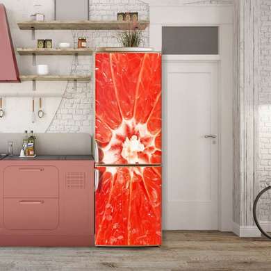 Stickere 3D pentru uși, Grapefruit, 60 x 90cm, Autocolant pentru Usi