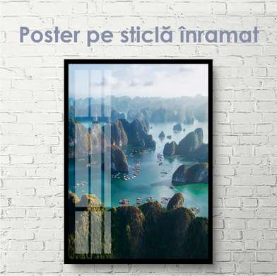 Poster - Sea and rocks, 30 x 45 см, Canvas on frame
