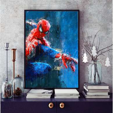 Poster - Omul Paianjen, 60 x 90 см, Poster inramat pe sticla