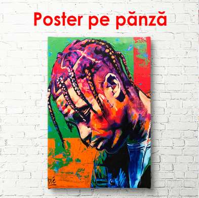 Постер - Певец Трэвис Скотт, 60 x 90 см, Постер в раме, Личности