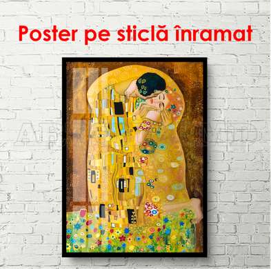 Poster - Sărutul, 60 x 90 см, Poster înrămat, Glamour