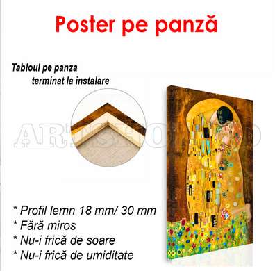 Poster - Sărutul, 60 x 90 см, Poster înrămat, Glamour