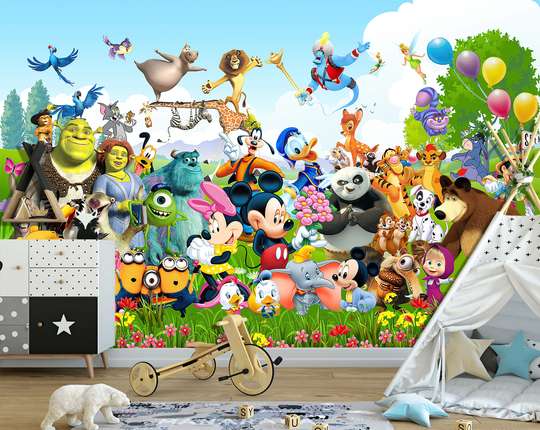 Wall mural for the nursery - Disney cartoon characters
