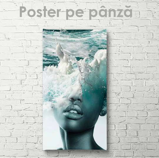 Poster - Water element, 30 x 60 см, Canvas on frame, Glamour