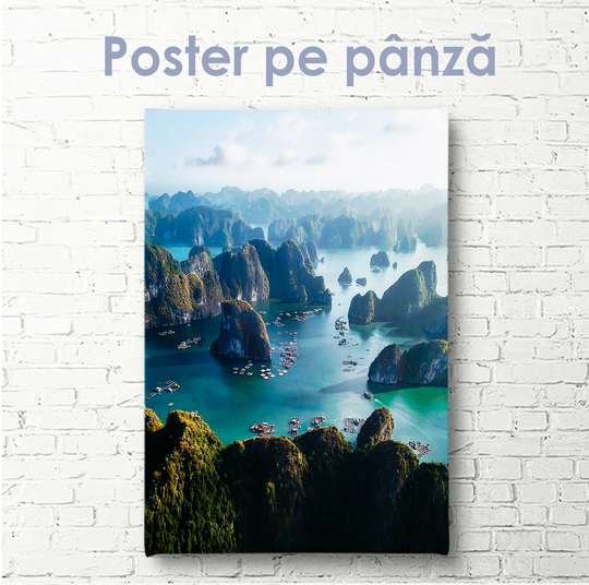 Постер - Море и скалы, 30 x 45 см, Холст на подрамнике