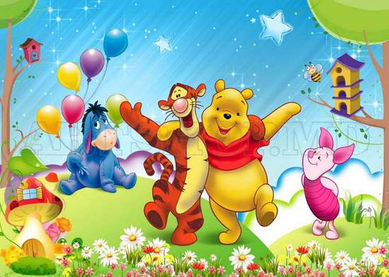 Wall Mural - Winnie the Pooh and his friends