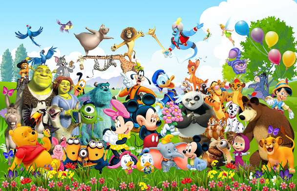 Fototapet - Personaje din desene animate Disney