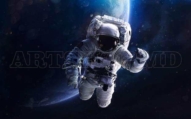 Modular picture, The cosmonaut in outer space, 108 х 60