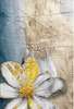 Poster - Gray flowers with golden elements, 30 x 45 см, Canvas on frame, Sets