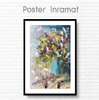 Poster - Bouquet of spring flowers, 60 x 90 см, Framed poster on glass, Still Life