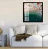 Poster - Top view of the beach, 40 x 40 см, Canvas on frame, Marine Theme