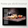 Poster - Plateau for two, 90 x 60 см, Framed poster on glass, Food and Drinks