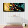 Poster - Colorful fish, 150 x 50 см, Framed poster on glass, Marine Theme