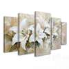 Modular picture, White lily flowers, 108 х 60