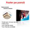Poster - Spiderman on a high-rise building, 90 x 60 см, Framed poster
