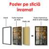 Poster - Zebră plină de farmec, 30 x 45 см, Panza pe cadru, Glamour