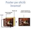 Poster - Coffee idyll, 90 x 60 см, Framed poster on glass