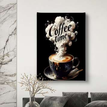 Poster - Coffee Time, 30 x 45 см, Canvas on frame, Food and Drinks