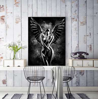 Poster - Înger feminin, 30 x 45 см, Panza pe cadru, Nude
