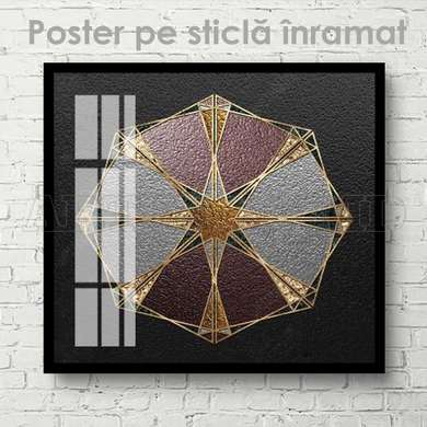 Poster - Circle, 40 x 40 см, Canvas on frame, Abstract