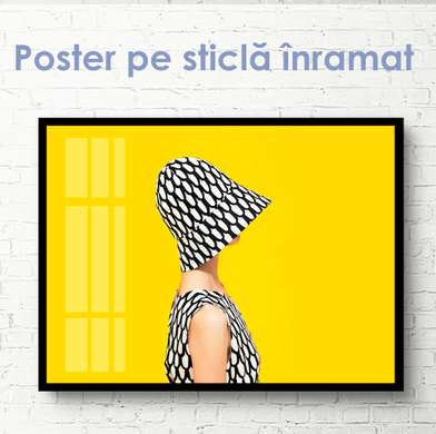 Poster - Pictura minimalistă, 90 x 60 см, Poster inramat pe sticla