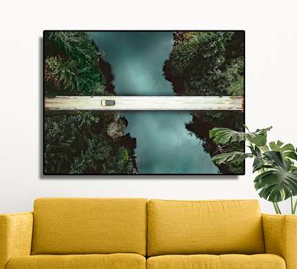 Poster - Road, 45 x 30 см, Canvas on frame