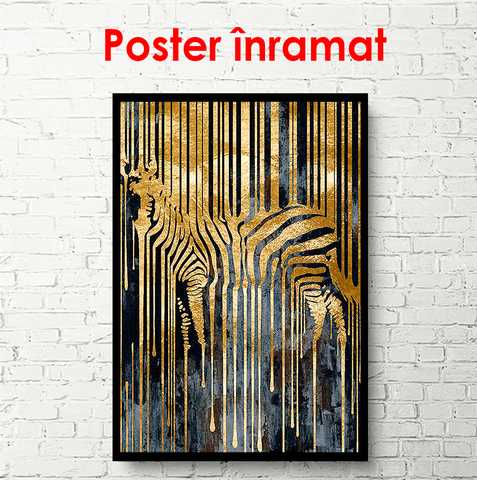 Poster, zebra glamour -  - Fabbrica di sfondi fotografici, poster,  quadri modulari, cornici per poster e schermi a Chisinau