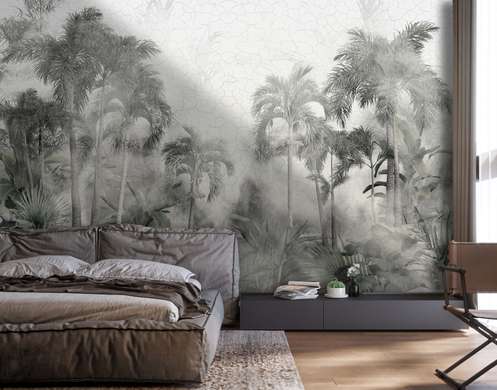 Wall Mural - Fog in the jungle