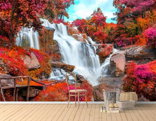 Wall Mural - Forest landscape in the midst of autumn