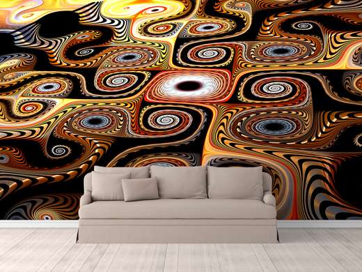 Wall Mural - Multi-colored texture from circles