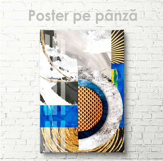 Poster - Ilustrație strălucitoare, 30 x 45 см, Panza pe cadru, Abstracție