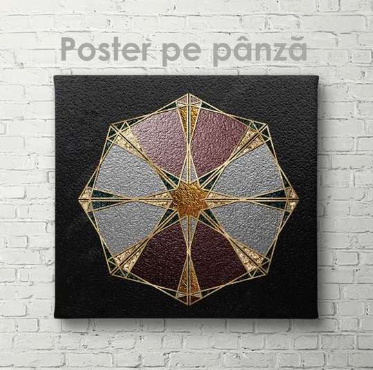 Poster - Circle, 40 x 40 см, Canvas on frame, Abstract