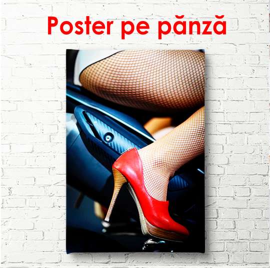 Poster - Red shoe, 60 x 90 см, Framed poster, Nude